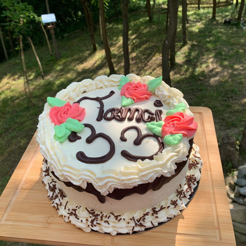 Birthday Cake with roses