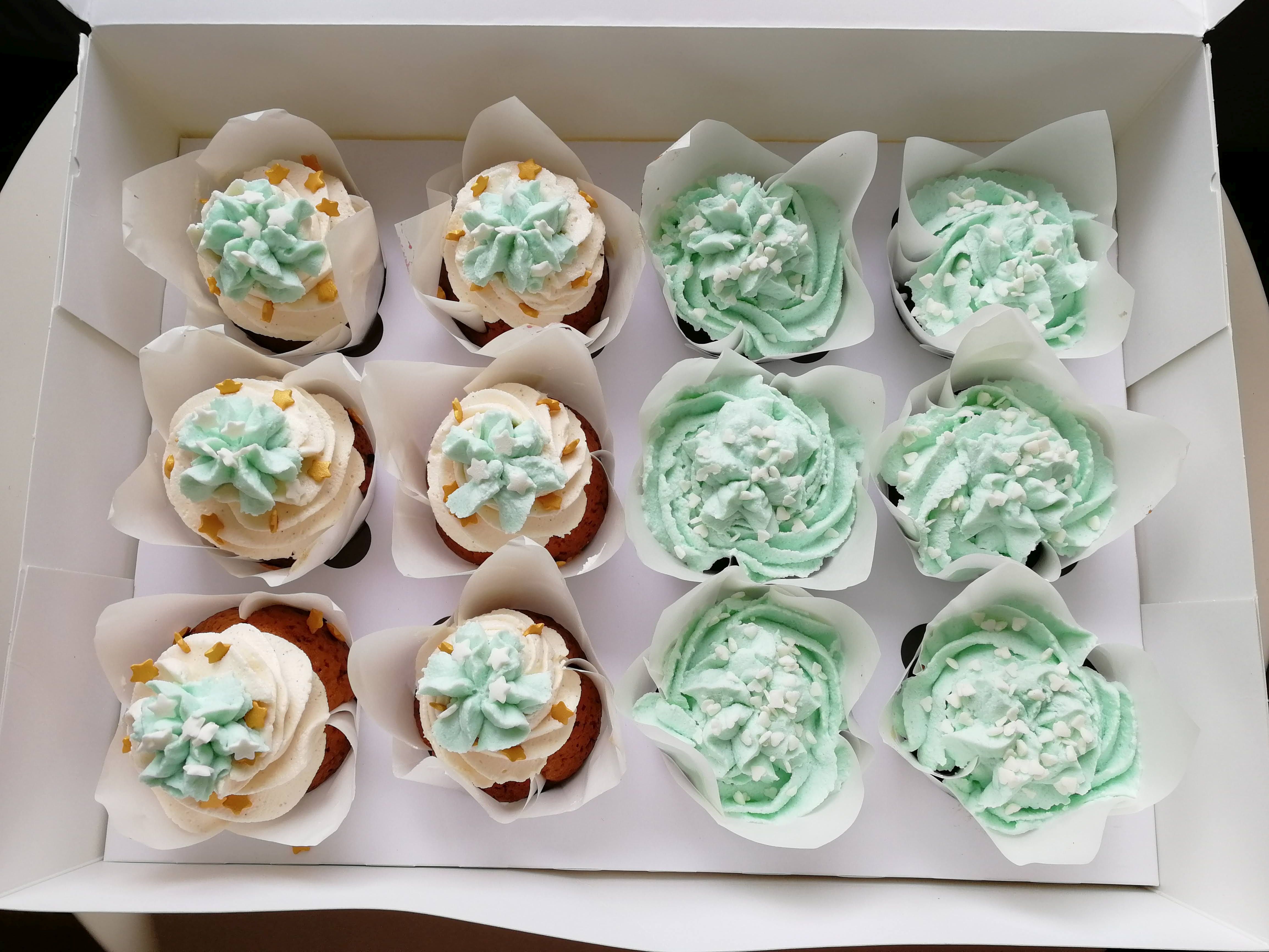 Minty cupcakes