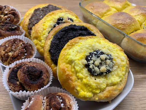 Muffin rolls, Kolache and Buchty