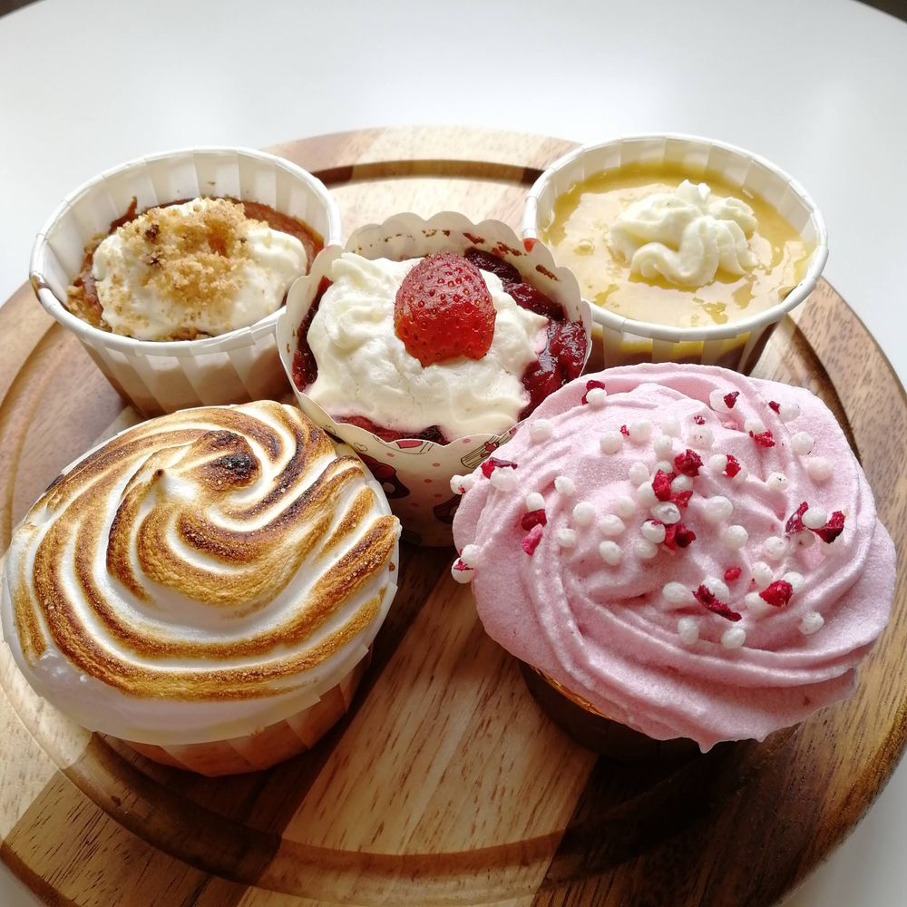 Assortment of cupcakes